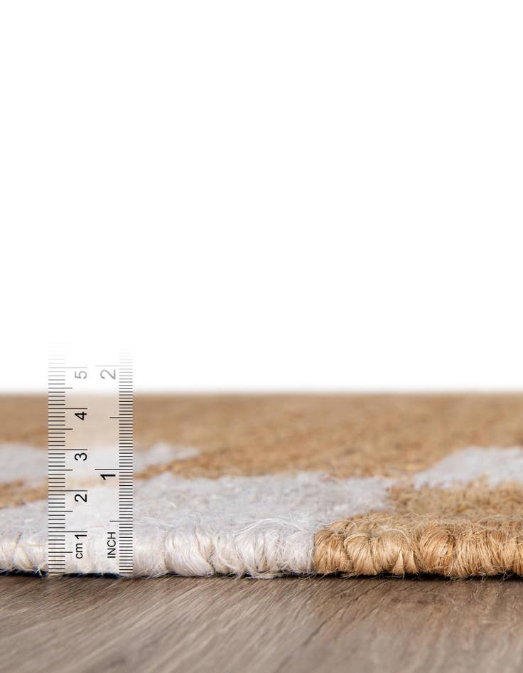 Detail image of 2' x 6' 1 Hand Woven Laurel Handwoven Jute Runner Rug
