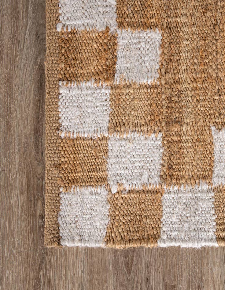 Detail image of 2' x 6' 1 Hand Woven Laurel Handwoven Jute Runner Rug