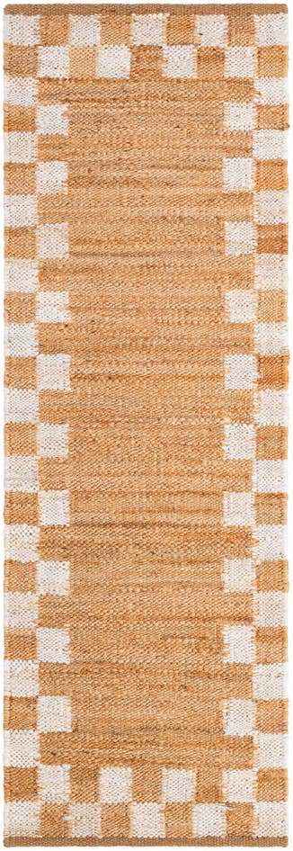 Detail image of 2' x 6' 1 Hand Woven Laurel Handwoven Jute Runner Rug