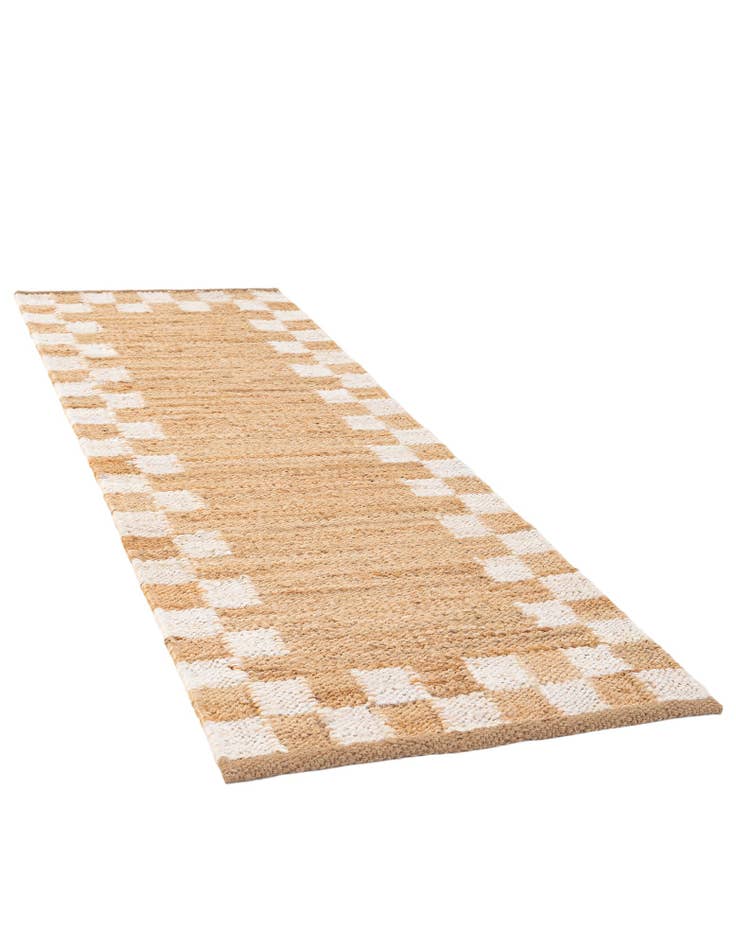 Detail image of 2' x 6' 1  Hand Woven Laurel Handwoven Jute Runner Rug