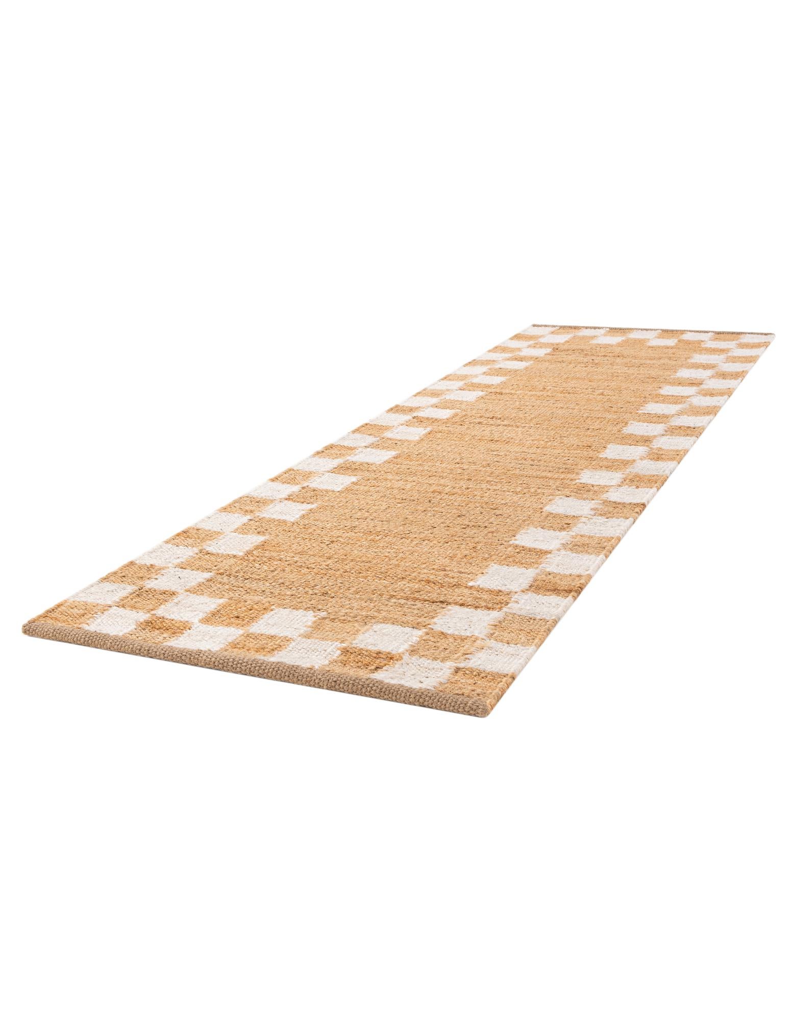 2' 7 x 8' Hand Woven Laurel Handwoven Jute Runner Rug