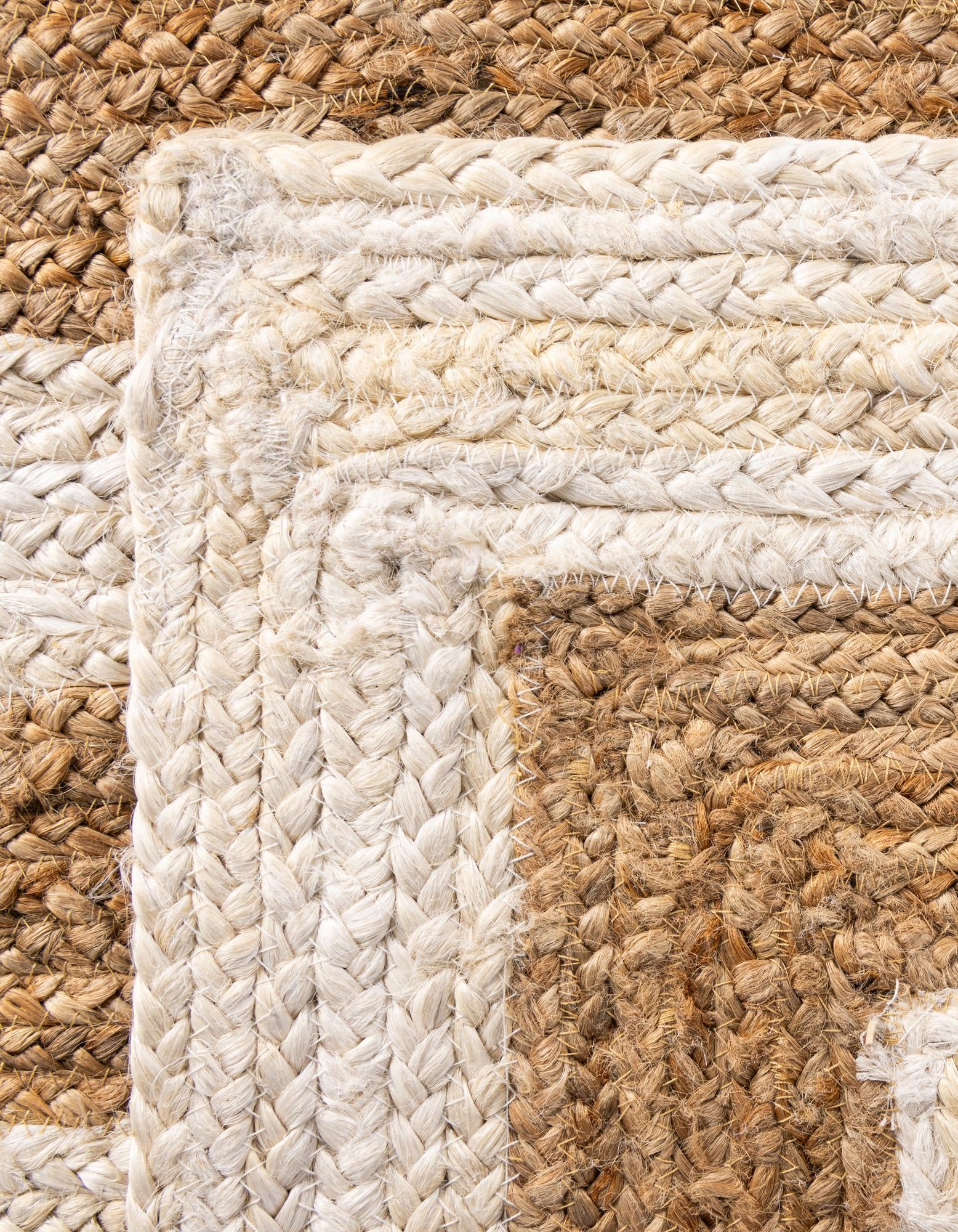 10' x 10' Handmade Braided Jute Square Rug