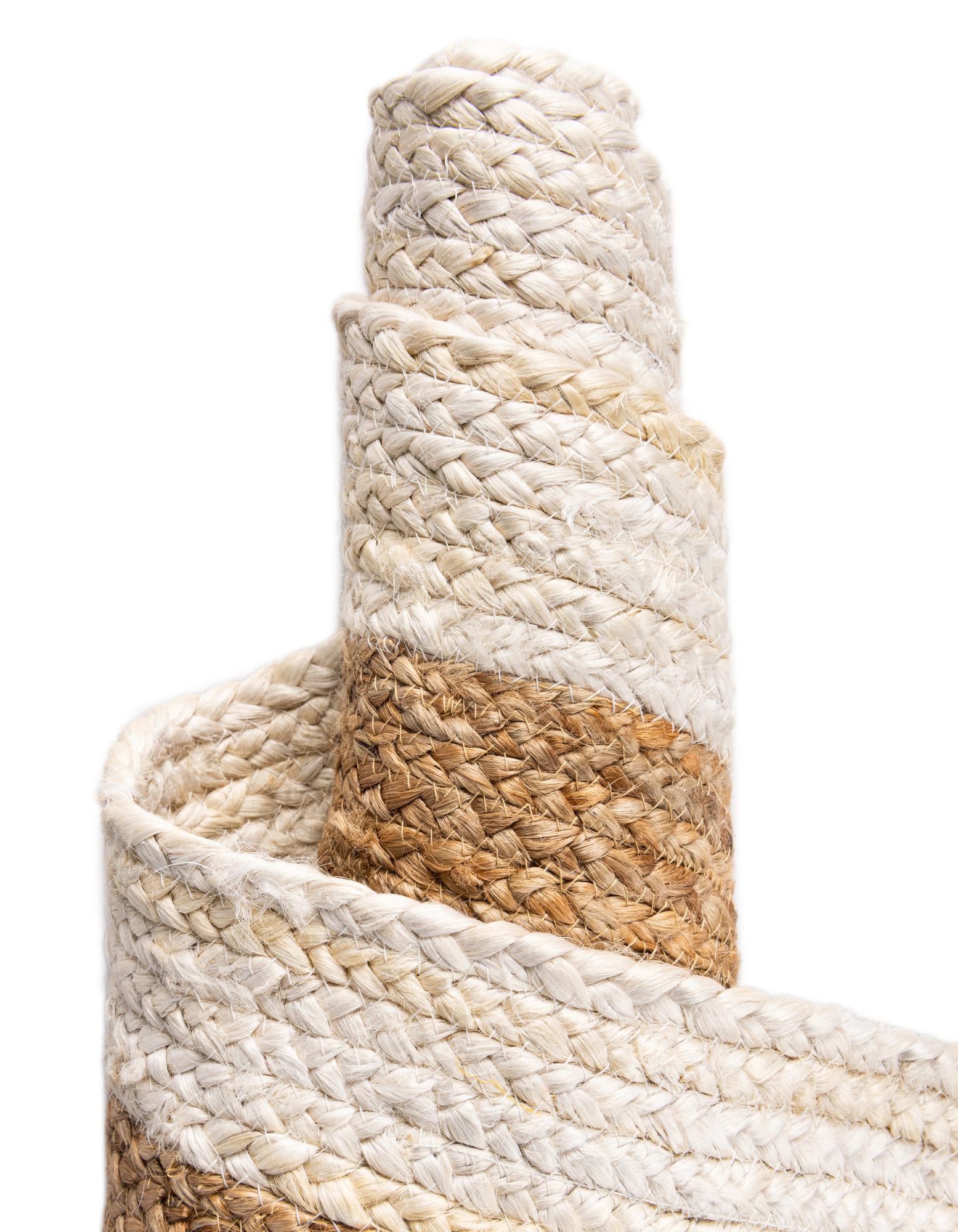 10' x 10' Handmade Braided Jute Square Rug