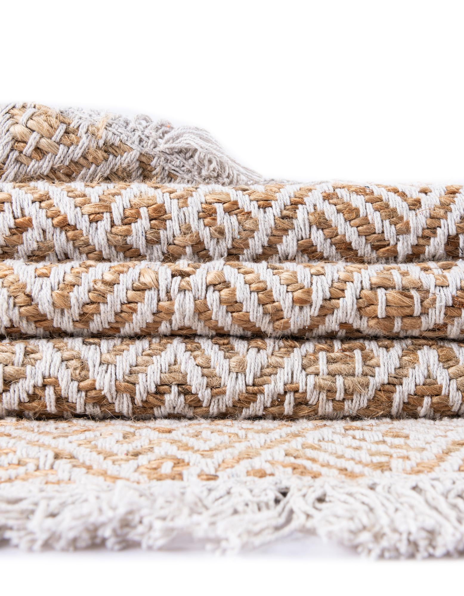 7' 10 x 7' 10 Handmade Braided Jute Square Rug