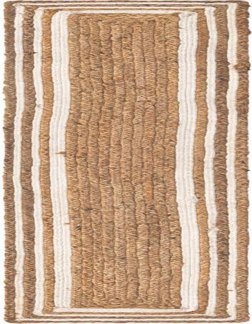 Detail image of 1' 2 x 8'  Hand Braided Jute Table Runner Rug