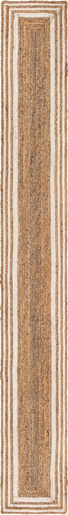 Primary image 35cm x 305cm  Hand Braided Jute Table Runner Rug