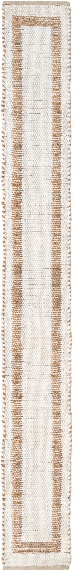 1' 2 x 10' Hand Woven Chindi Jute Table Runner Rug