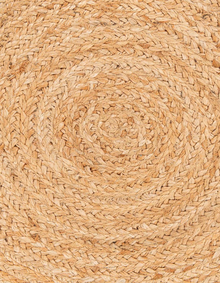 Detail image of 3' x 3' Handmade Braided Jute Round Rug