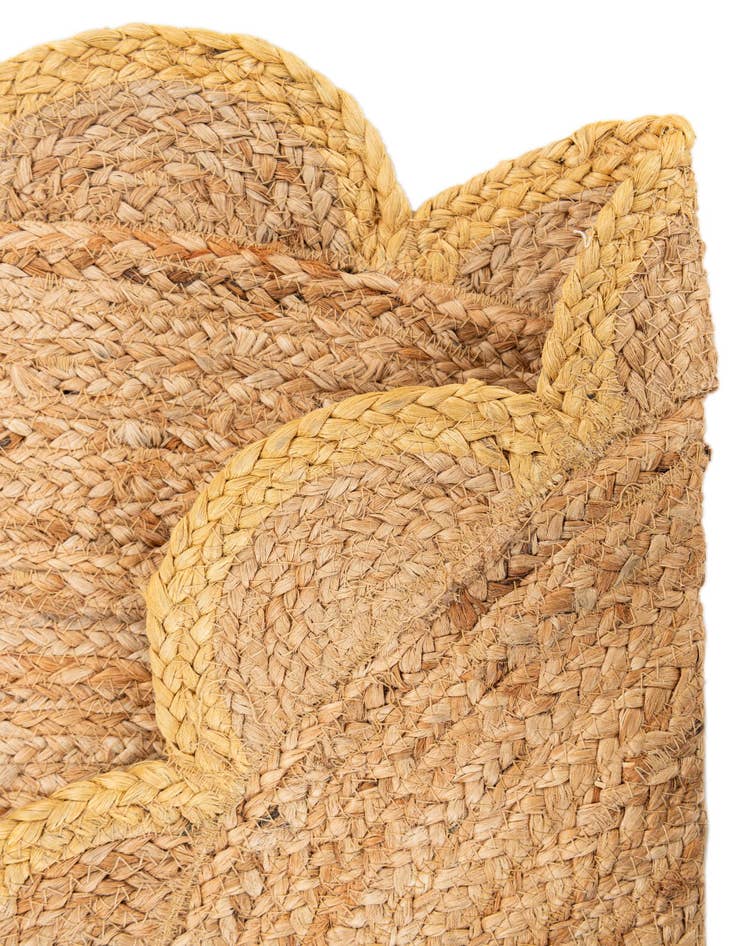 Detail image of 3' x 3' Handmade Braided Jute Round Rug