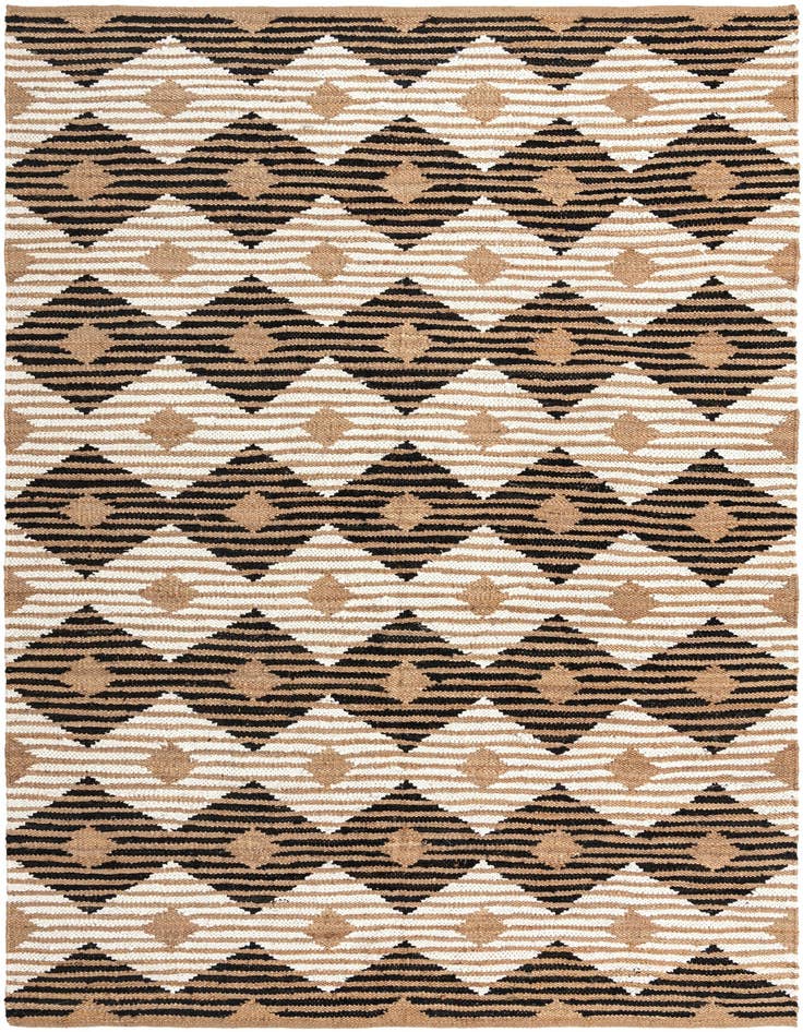 Detail image of 10' x 13' 11 Hand Woven Chindi Jute Rug