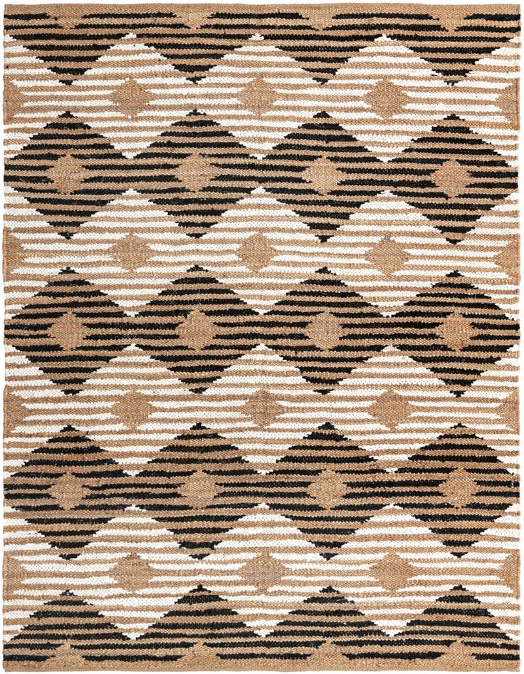 Detail image of 7' 10 x 10' Hand Woven Chindi Jute Rug