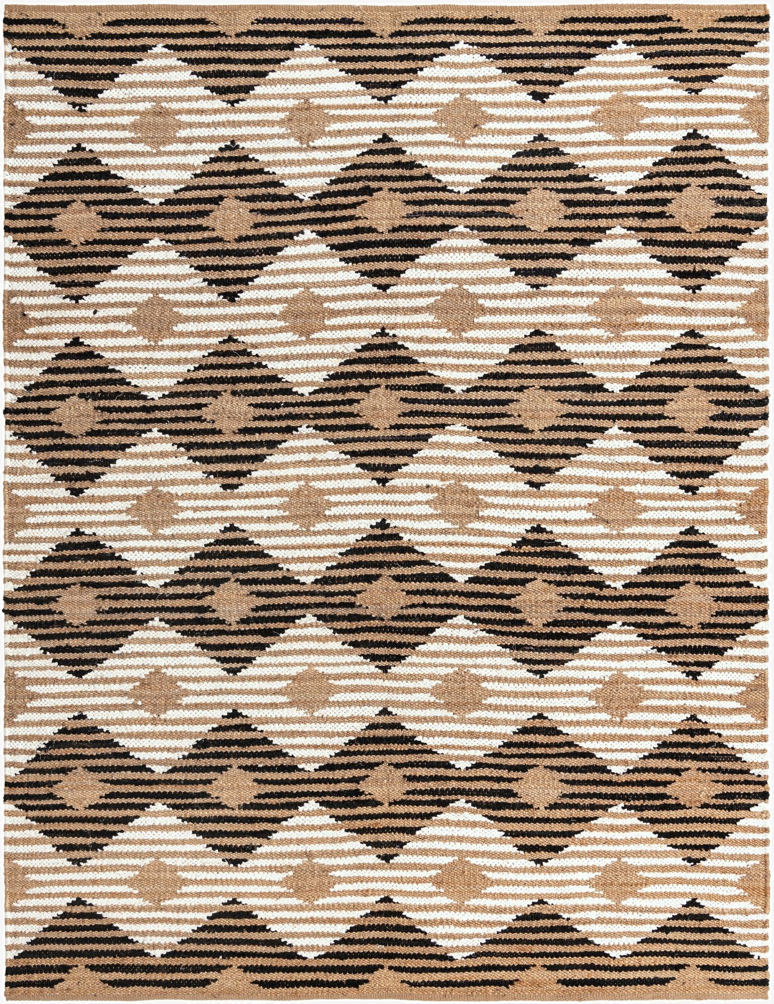 9' x 12'  Hand Woven Chindi Jute Rug