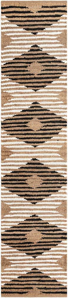 2' 7 x 12' Hand Woven Chindi Jute Runner Rug