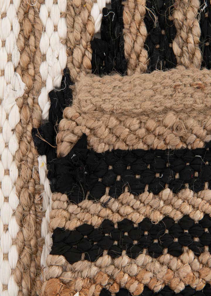 2' 7 x 12' Hand Woven Chindi Jute Runner Rug