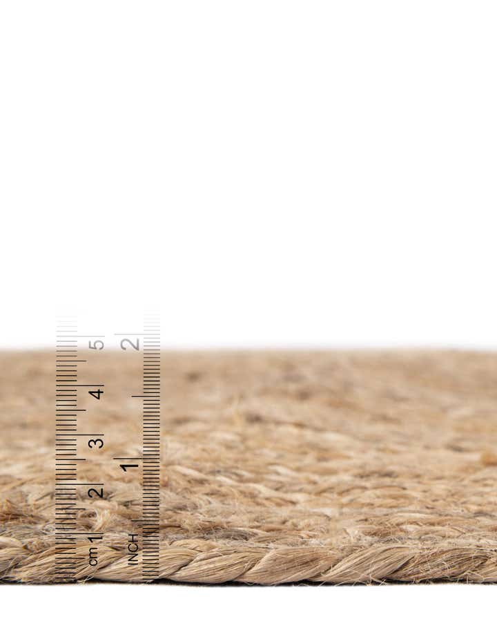 3' 1 x 6' 1 Handmade Braided Jute Hearth Rug