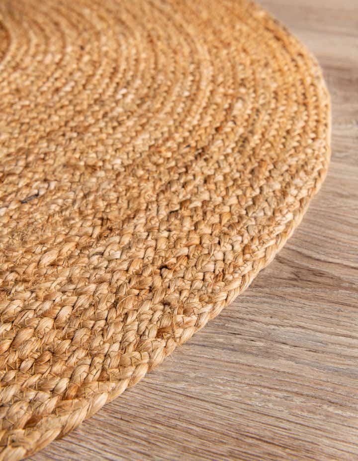 2' 7 x 4' 1 Handmade Braided Jute Hearth Rug