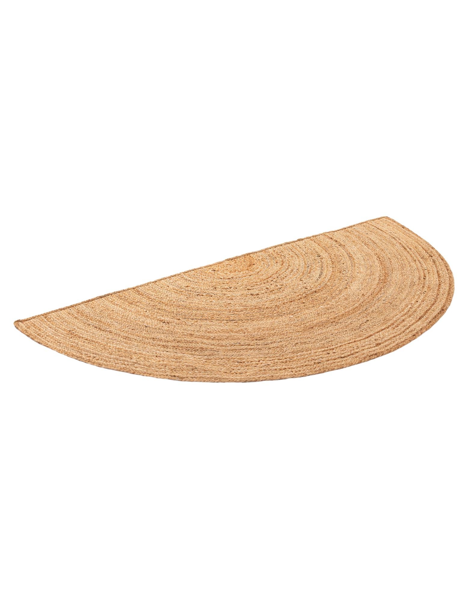 3' 1 x 6' 1 Handmade Braided Jute Hearth Rug