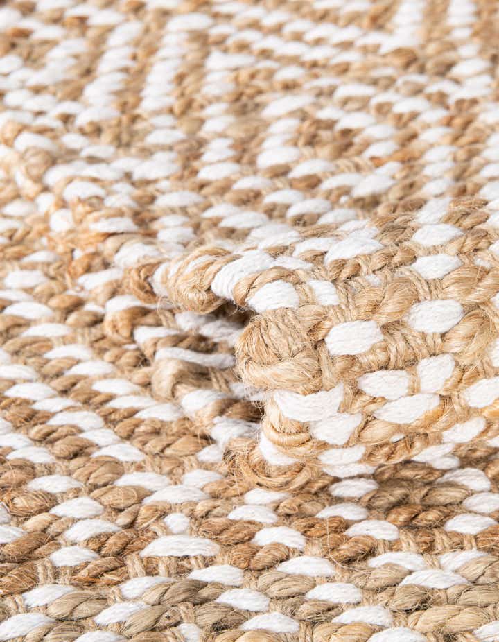2' 2 x 3' 7 Hand Woven Braided Jute Hearth Rug