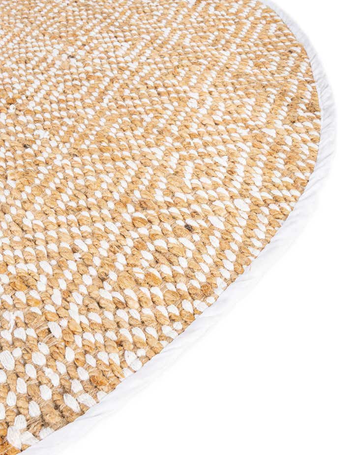 2' 2 x 3' 7 Hand Woven Braided Jute Hearth Rug