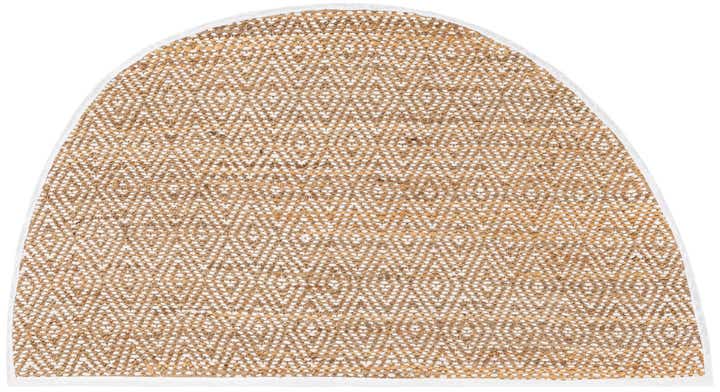3' x 6' Hand Woven Braided Jute Hearth Rug