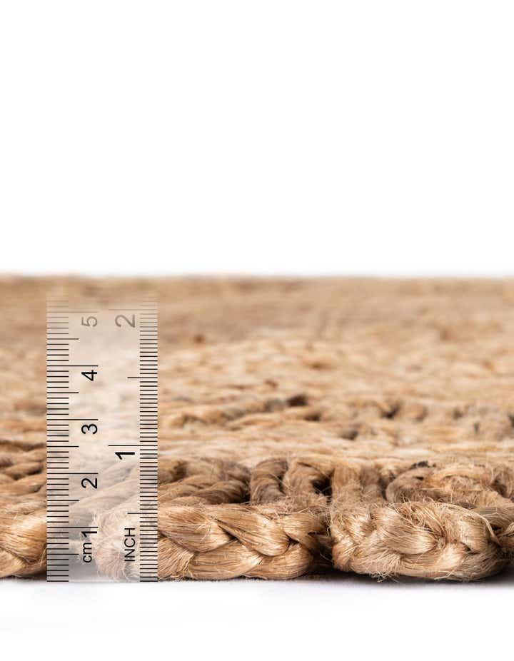 2' 2 x 3' 7 Handmade Braided Jute Hearth Rug
