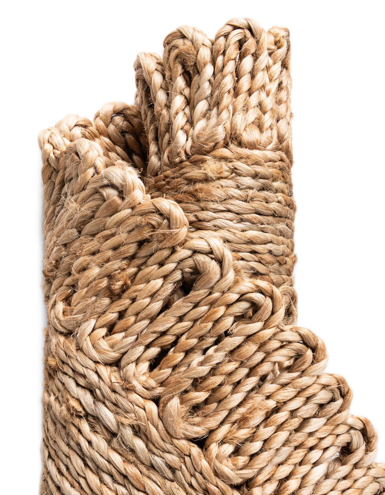 2' 2 x 3' 7 Handmade Braided Jute Hearth Rug