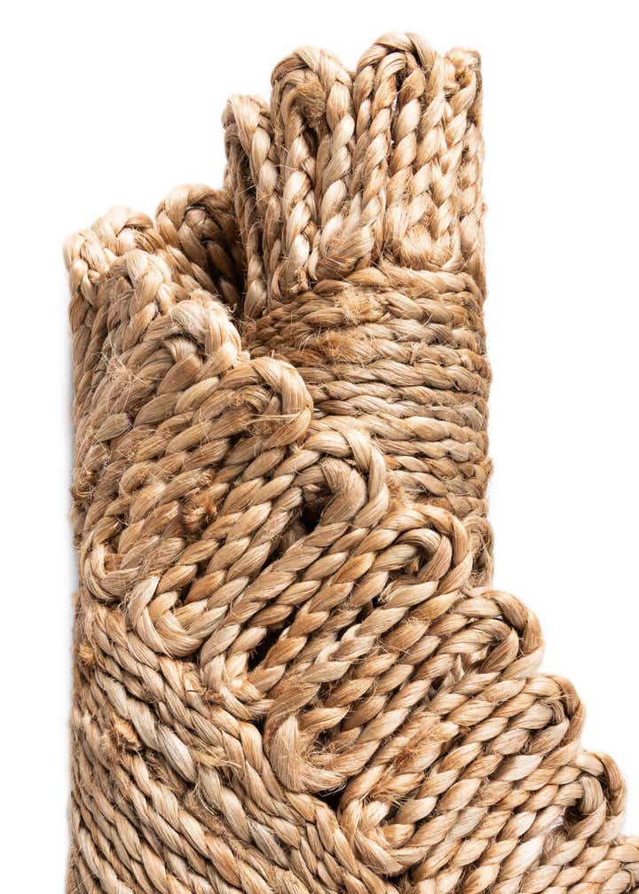 2' 2 x 3' 7 Handmade Braided Jute Hearth Rug