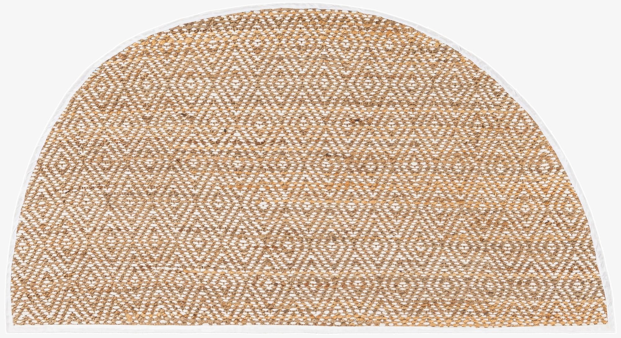 Primary image 3' x 6'  Hand Woven Braided Jute Hearth Rug