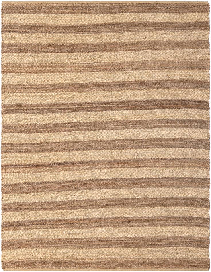 Detail image of 6' 1 x 9'  Hand Braided Jute Rug