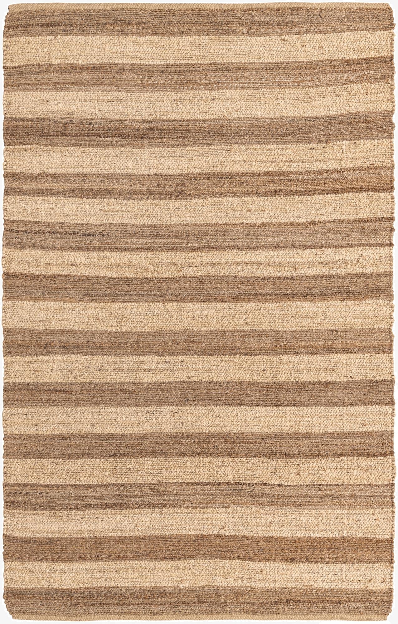 5' 1 x 8'  Hand Braided Jute Rug