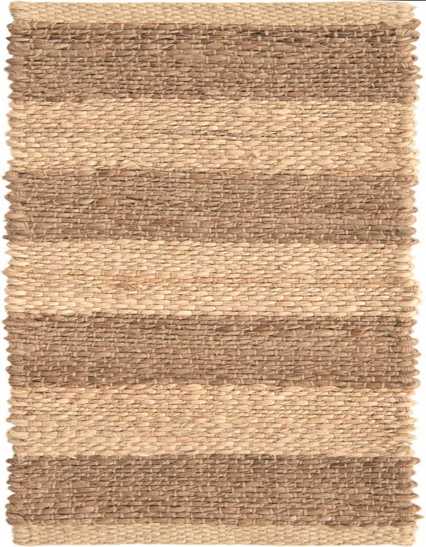 Detail image of 0' 9 x 2' 6  Hand Woven Braided Jute Stair Rug
