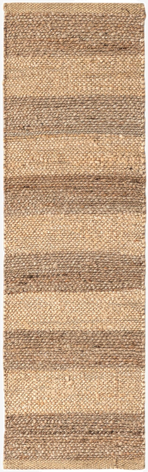 1' 2 x 4' 1  Hand Braided Jute Table Runner Rug
