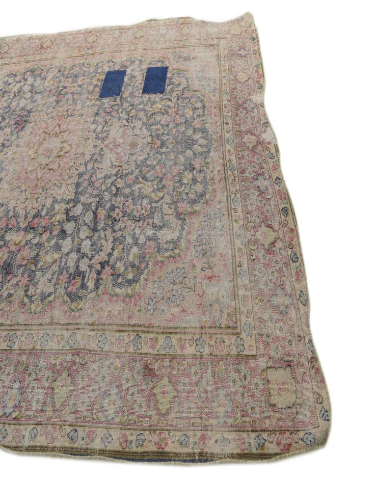 Detail image of 8' 8 x 11' 7  Hand Knotted Ultra Vintage Persian Wool Rug