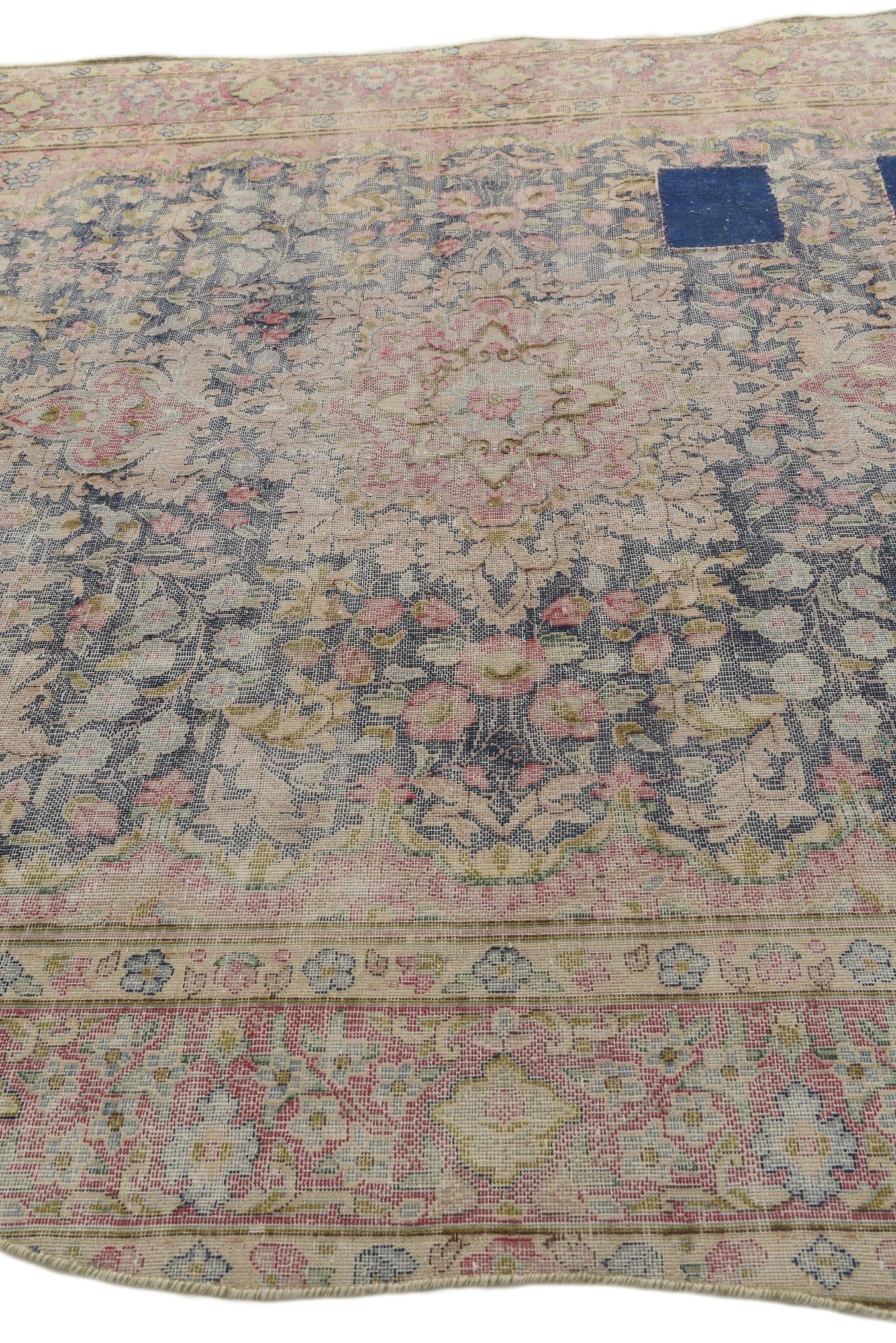 8' 8 x 11' 7 Hand Knotted Ultra Vintage Persian Wool Rug