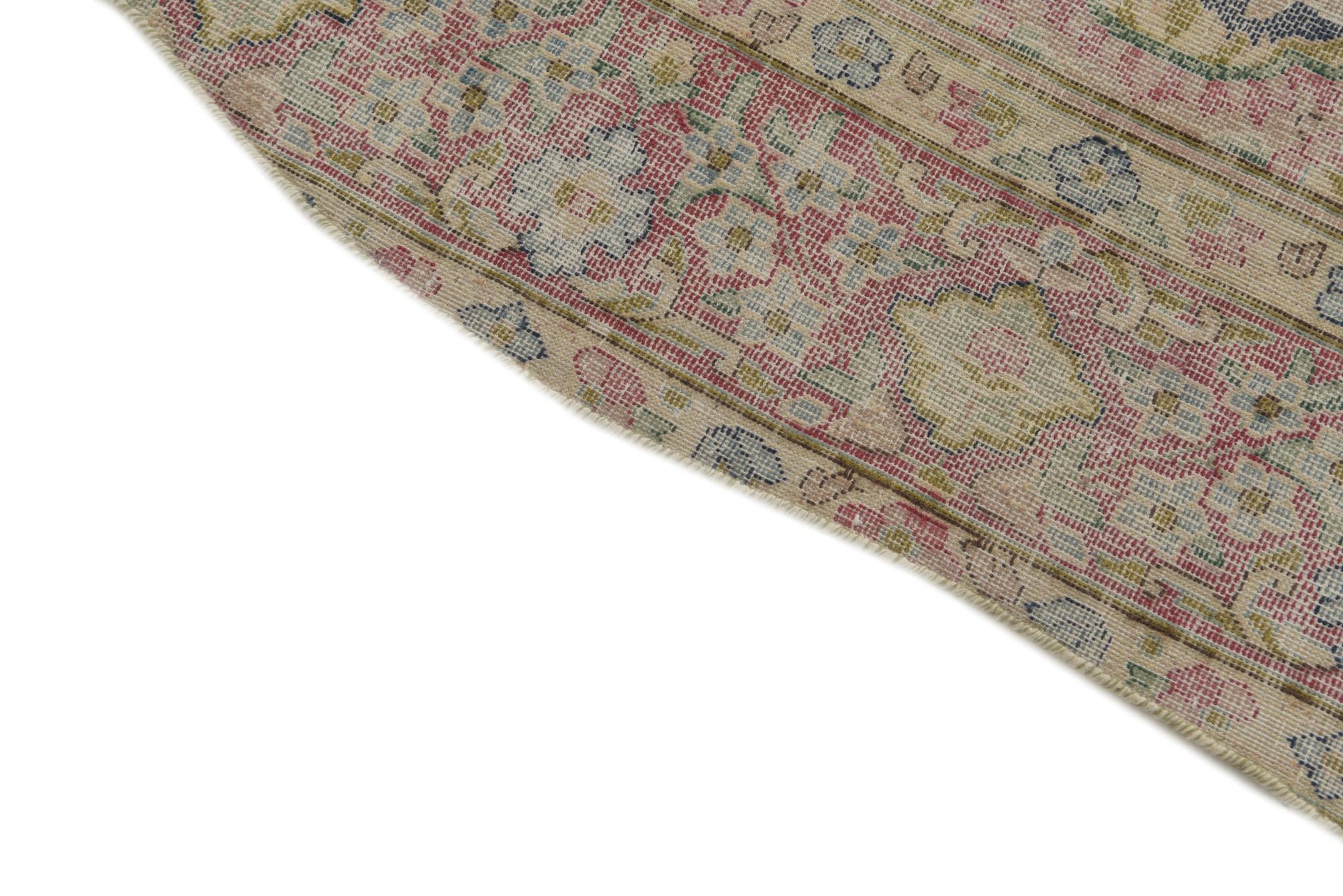 8' 8 x 11' 7 Hand Knotted Ultra Vintage Persian Wool Rug