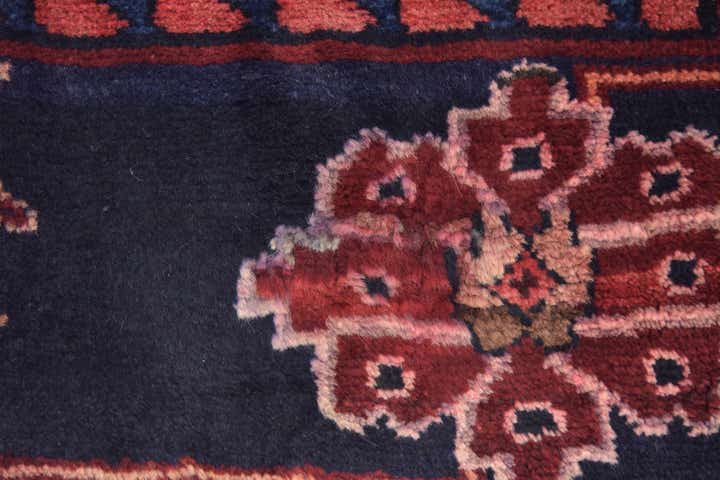 3' 8 x 9' 8 Hand Knotted Hamedan Persian Wool Runner Rug