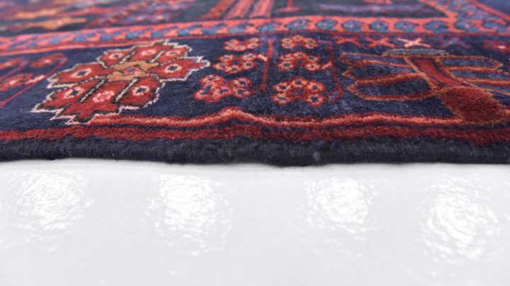 3' 8 x 9' 8 Hand Knotted Hamedan Persian Wool Runner Rug