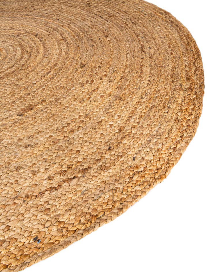 Detail image of 5' 1 x 8' Handmade Braided Jute Luxe Oval Rug