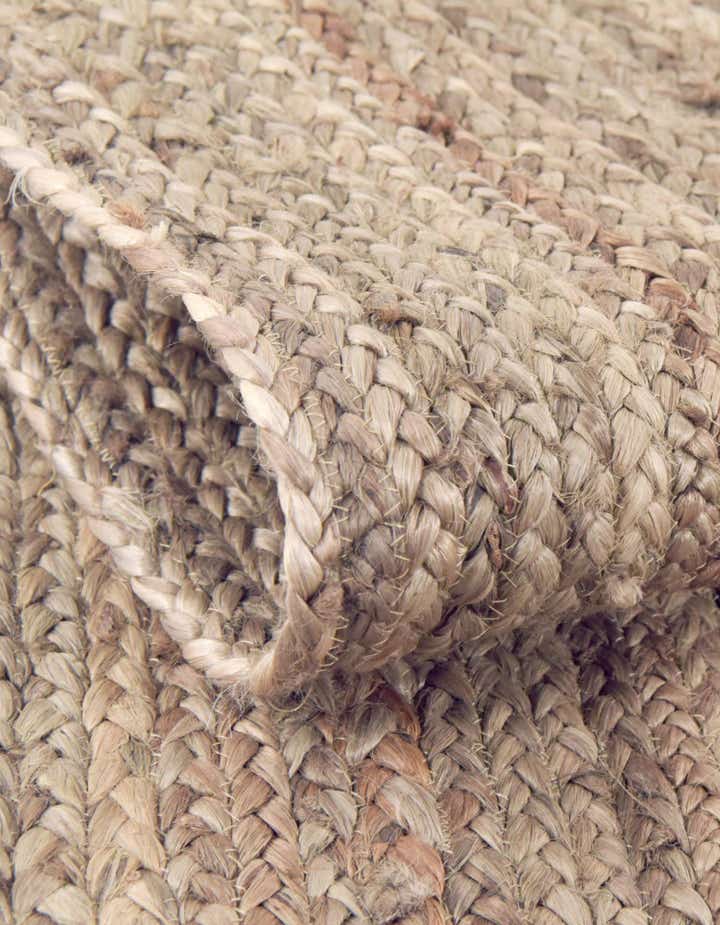 5' 10 x 8' 10 Handmade Braided Jute Oval Rug