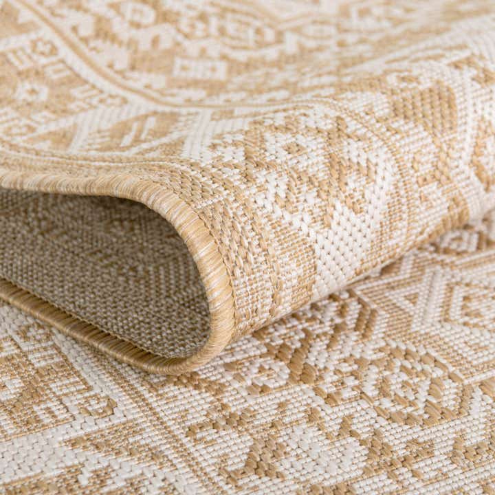 3' x 5' 3 Easy-Clean Aztec Indoor / Outdoor Oval Rug