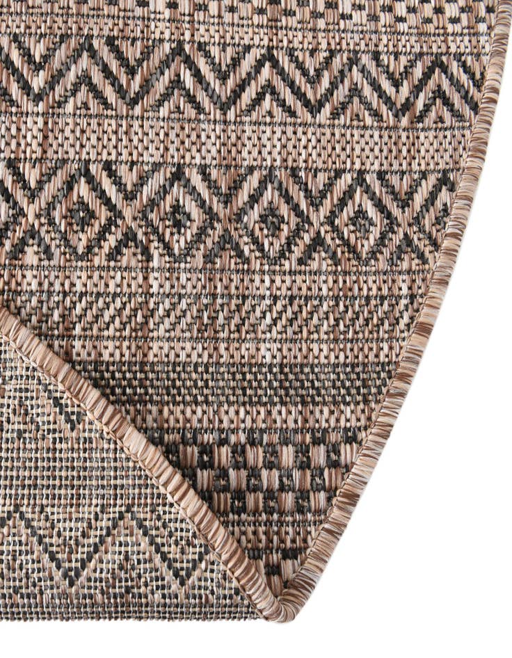 Detail image of 7' 10 x 10' Washable Ribbon Indoor / Outdoor Oval Rug