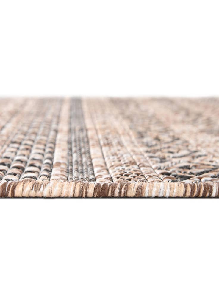 Detail image of 3' x 5' 3 Easy-Clean Striped Indoor / Outdoor Oval Rug