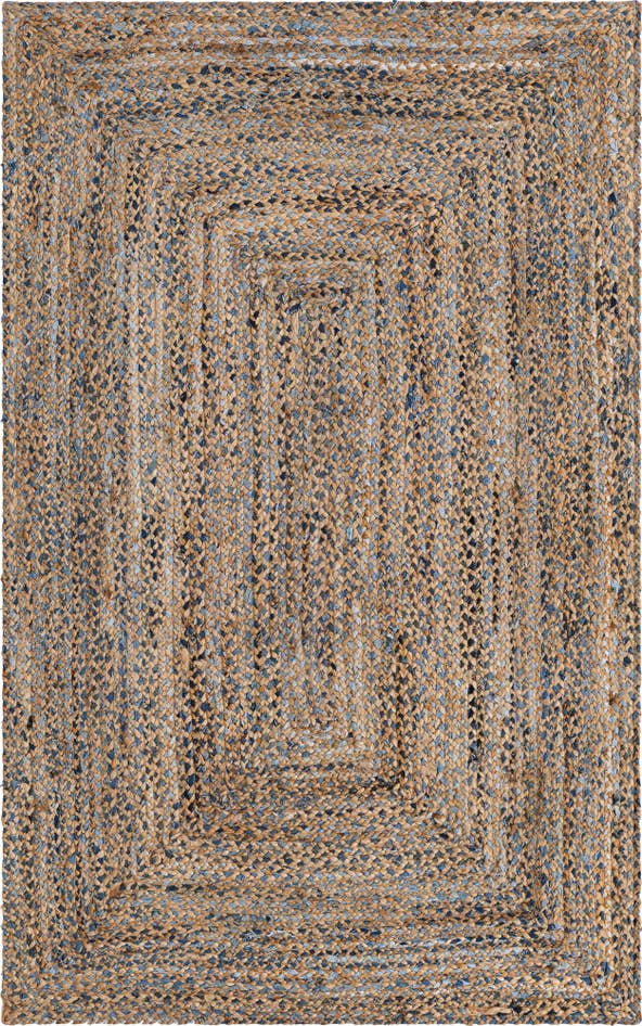 Detailansicht von 155cm x 245cm Handgefertigt Braided Chindi Teppich