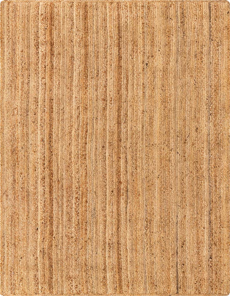 Detail image of 5' 1 x 8'  Hand Braided Jute Luxe Rug