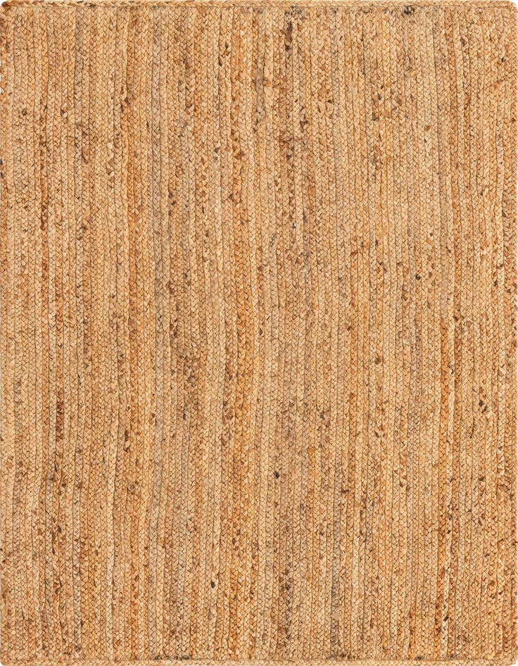 Detail image of 4' 1 x 6' 1  Hand Braided Jute Luxe Rug