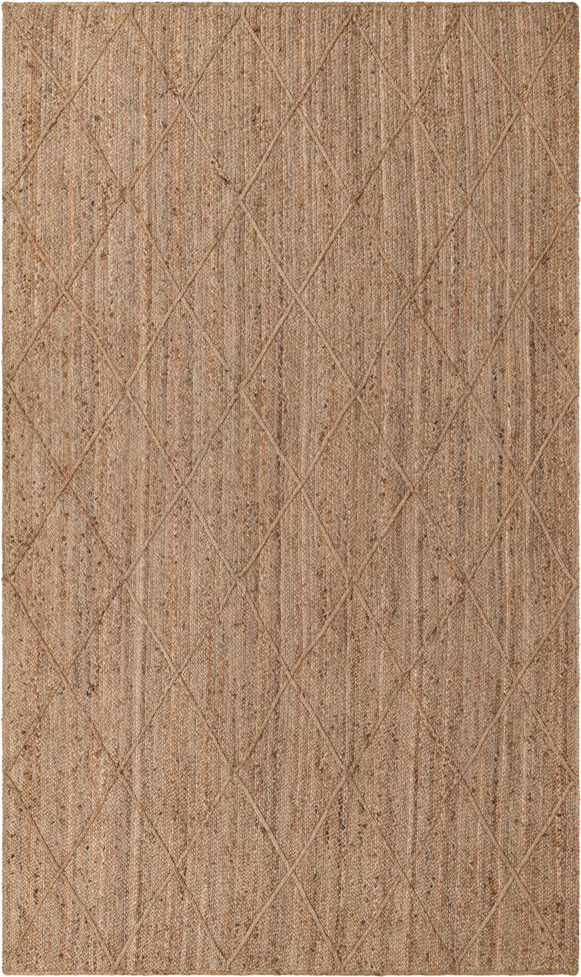 6' 10 x 12' 1 Hand Woven Braided Jute Rug