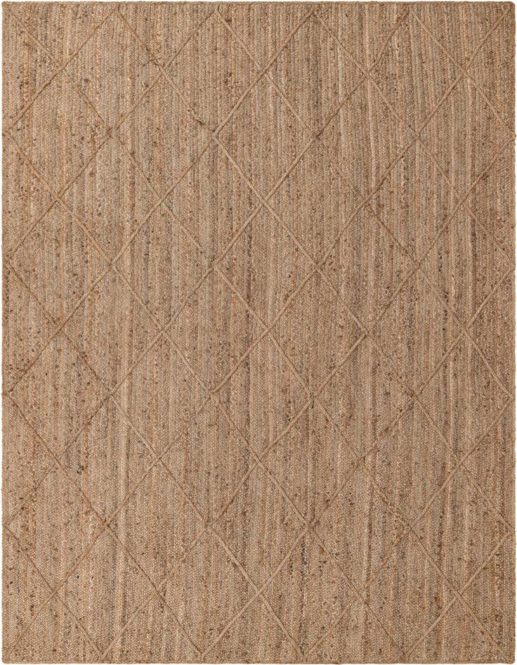 Detail image of 6' 10 x 12' 1  Hand Woven Braided Jute Rug