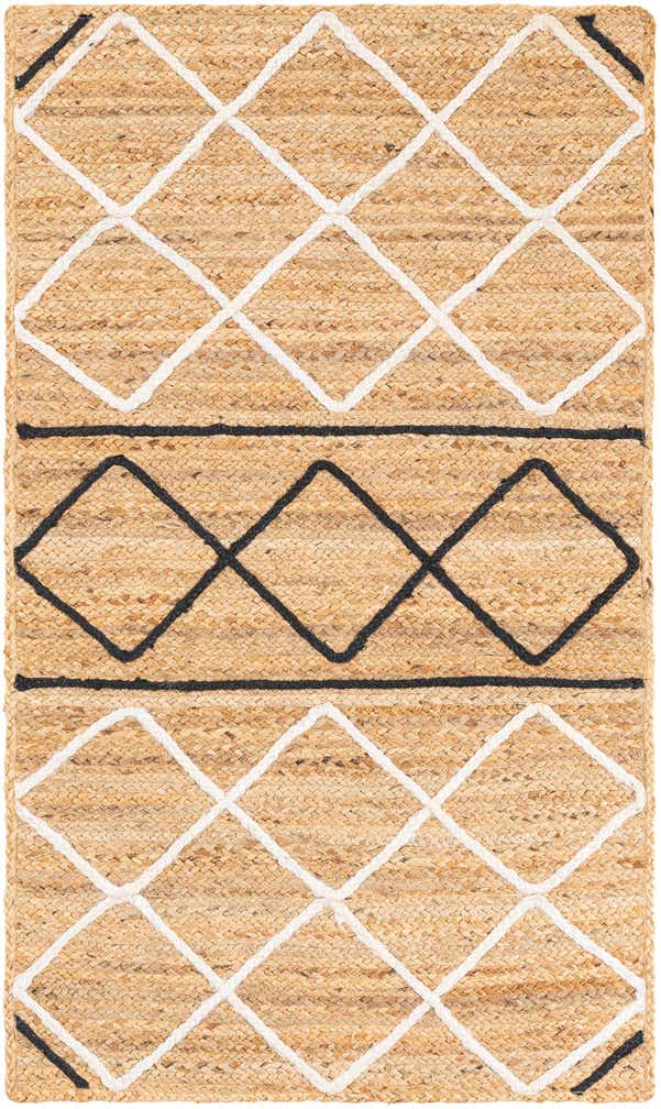 3' 1 x 5' 3 Handmade Braided Jute Rug