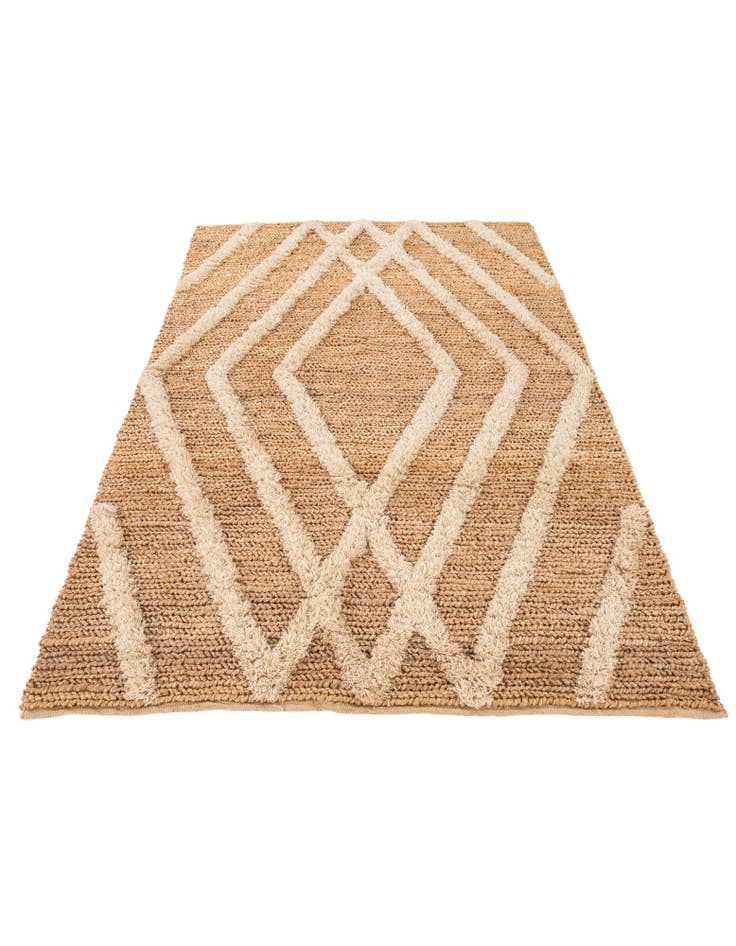 Detail image of 5' x 7' 4  Hand Braided Jute Rug