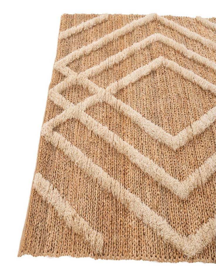 Detail image of 5' x 7' 4  Hand Braided Jute Rug
